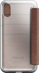 Nomad Nomad Folio Clear Leather Brown iPhone X / Xs цена и информация | Чехлы для телефонов | 220.lv