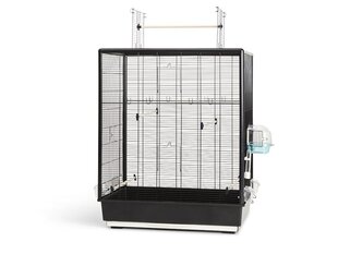 Клетка для попугаев Primo 60 Open Empire 80x50x95см чёрная цена и информация | Скворечники, кормушки, клетки | 220.lv