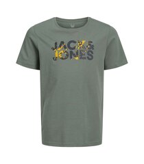 Jack & Jones bērnu T-krekls 12270161*01, zaļš 5715612851913 cena un informācija | Zēnu krekli | 220.lv