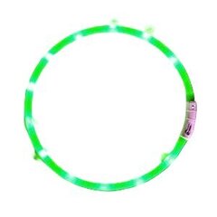 LED kaklasiksna suņiem un kaķiem Collar, zaļa цена и информация | Ошейники, подтяжки для собак | 220.lv