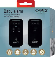 Mobilā aukle CAPiDi Baby Alarm, black cena un informācija | Radio un video aukles | 220.lv
