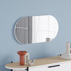Sienas spogulis MDKT074 balts cena un informācija | Spoguļi | 220.lv