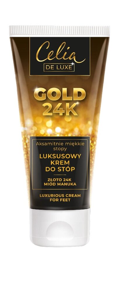 Kāju krēms Celia De Luxe Gold 24K Manuka medus, 80 ml cena un informācija | Ķermeņa krēmi, losjoni | 220.lv