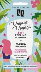 Mitrinoša sejas maska-skrubis AA Voyage, 2 x 5 ml cena un informācija | Sejas maskas, acu maskas | 220.lv