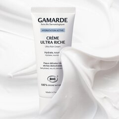 Mitrinošs sejas krēms Gamarde Organic Active Moisturizing Ultra Rich Cream, 40 ml cena un informācija | Sejas krēmi | 220.lv