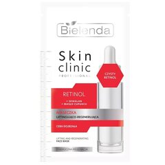 Nostiprinoša sejas maska Bielenda Retinol Skin Clinic Professional Face Mask, 8 g cena un informācija | Sejas maskas, acu maskas | 220.lv