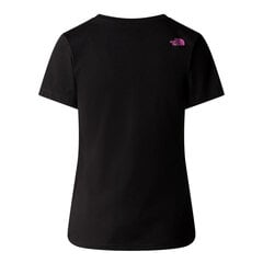 W s/s easy tee the north face nf0a87n6yes moterims juoda women's black NF0A87N6YES цена и информация | Женские футболки | 220.lv