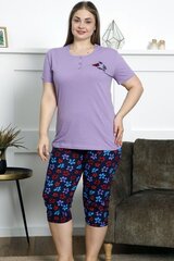 Pidžama sievietēm P1151-VI, violeta/pelēka cena un informācija | Naktskrekli, pidžamas | 220.lv