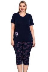 Темно-синяя пижама для женщин P1156-60/62 цена и информация | Женские пижамы, ночнушки | 220.lv
