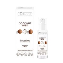 Mitrinošs sejas serums Bielenda Coconut Milk Strongly Moisturizing Coconut Serum, 30 ml cena un informācija | Serumi sejai, eļļas | 220.lv