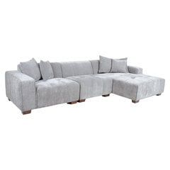Угловой диван DAHLIA RC, светло-серый цена и информация | Диваны | 220.lv