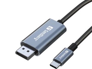 Sandberg 136-51 USB-C to DisplayPort Cable 2M цена и информация | Кабели для телефонов | 220.lv