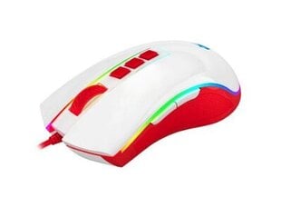 Redragon Cobra White/Red (M711C) cena un informācija | Peles | 220.lv