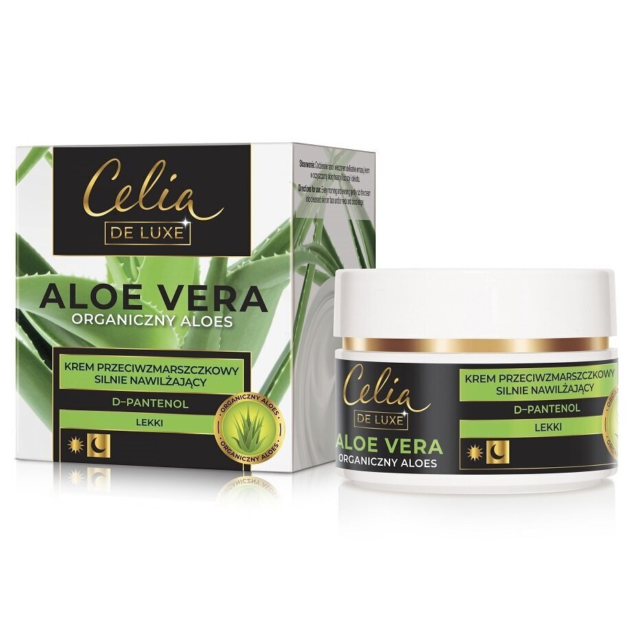 Pretgrumbu krēms Celia De Luxe Aloe Vera, 50 ml cena un informācija | Sejas krēmi | 220.lv