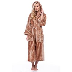 Халат из бамбукового волокна для женщин, коричневый цена и информация | Женские халаты | 220.lv