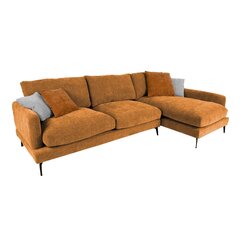 Угловой диван Home4You Daisy RC, коричневый цена и информация | Диваны | 220.lv