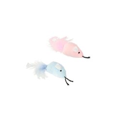 Rotaļlieta kaķiem Dingo peles Twin, rozā/zila, 2 gab. цена и информация | Игрушки для кошек | 220.lv