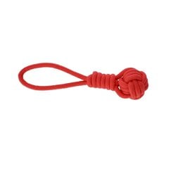 Rotaļlieta suņiem Dingo Energy bumbiņa ar rokturi, sarkana, 6.5x32 cm cena un informācija | Suņu rotaļlietas | 220.lv