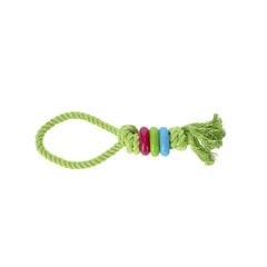 Rotaļlieta suņiem Dingo Fresh gredzeni uz virves, zaļa, 30 cm cena un informācija | Suņu rotaļlietas | 220.lv