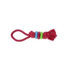 Rotaļlieta suņiem Dingo Fresh gredzeni uz virves, rozā, 30 cm цена и информация | Игрушки для собак | 220.lv