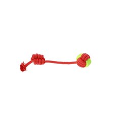 Rotaļlieta suņiem Dingo Energy bumbiņa ar rokturi, zaļa/sarkana, 34 cm cena un informācija | Suņu rotaļlietas | 220.lv