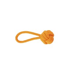 Rotaļlieta suņiem Dingo Energy bumbiņa ar rokturi, oranža, 6x22 cm cena un informācija | Suņu rotaļlietas | 220.lv