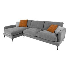 Stūra dīvāns Daisy LC, pelēks, 293x165/98xH88cm cena un informācija | Dīvāni | 220.lv