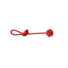 Rotaļlieta suņiem Dingo Energy bumbiņa ar rokturi, sarkana, 40 cm cena un informācija | Suņu rotaļlietas | 220.lv