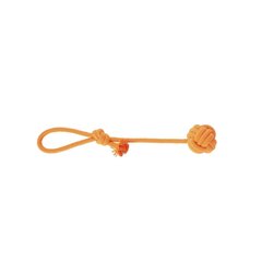 Rotaļlieta suņiem Dingo Energy bumbiņa ar rokturi, oranža, 40 cm cena un informācija | Suņu rotaļlietas | 220.lv