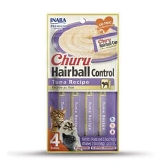 Inaba Churu Hairball ar tunci, 4x14 g цена и информация | Лакомства для кошек | 220.lv