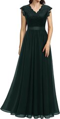Длинное женское платье Dressystar, темно-зеленое цена и информация | Платья | 220.lv