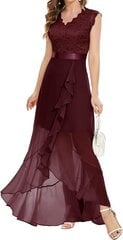 Длинное женское платье Dressystar, бордовое цена и информация | Платья | 220.lv