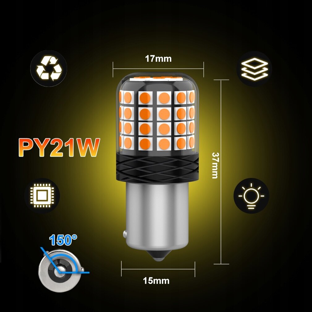 Led Spuldze Xstorm Py21W cena un informācija | Auto spuldzes | 220.lv