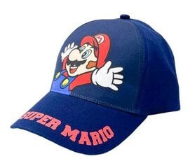 Beisbola cepure bērniem Super Mario, tumši zila cena un informācija | Cepures, cimdi, šalles zēniem | 220.lv