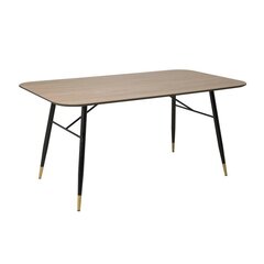 Обеденный стол Home4You Flora, 160x90xH77см, коричневый цена и информация | Кухонные и обеденные столы | 220.lv