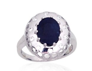 Серебряное кольцо с сапфиром "Венус V" из серебра 925 пробы DS01G751 цена и информация | Кольца | 220.lv
