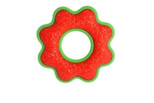 Rotaļlieta suņiem Dingo gumijas puķe, sarkana/zaļa, 16,5 cm cena un informācija | Suņu rotaļlietas | 220.lv