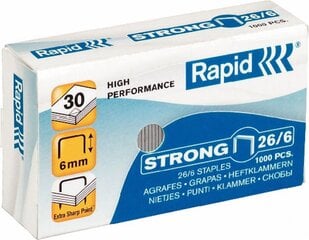 Скобы Rapid Strong 26/6 цена и информация | Канцелярия | 220.lv