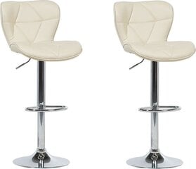 Комплект из 2 стульев Beliani Valetta, бежевый/серебристый цена и информация | Стулья для кухни и столовой | 220.lv
