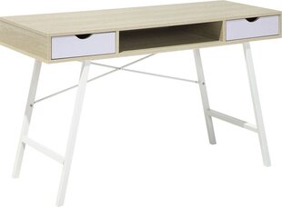 Письменный стол Beliani Clarita, коричневый/белый цена и информация | Компьютерные, письменные столы | 220.lv