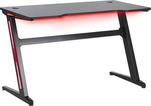 Datorspēļu galds Beliani Darfur, melns cena un informācija | Datorgaldi, rakstāmgaldi, biroja galdi | 220.lv