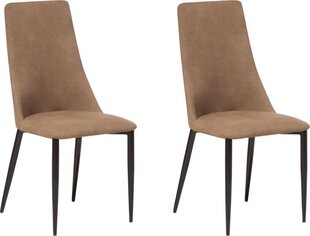 Комплект из 2-х стульев Beliani Clayton, коричневые / чёрные цена и информация | Стулья для кухни и столовой | 220.lv