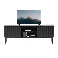 TV galds, 150x40xH55cm, 3D melns cena un informācija | TV galdiņi | 220.lv