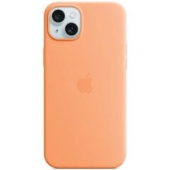 APPLE iPhone 15 Silicone Case with MagSafe - Orange Sorbet cena un informācija | Telefonu vāciņi, maciņi | 220.lv