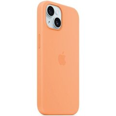 APPLE iPhone 15 Silicone Case with MagSafe - Orange Sorbet cena un informācija | Telefonu vāciņi, maciņi | 220.lv