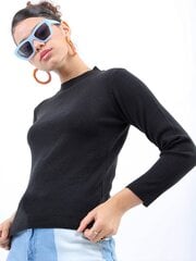 Džemperis sievietēm Pantoneclo PAN2022011N, melns cena un informācija | Sieviešu džemperi | 220.lv