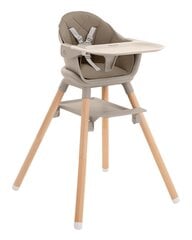 Barošanas krēsls KikaBoo 2in1 Woody, Beige 2024 cena un informācija | Barošanas krēsli | 220.lv