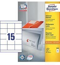 Līmējamas etiķetes Avery A4, 70x50,8 mm cena un informācija | Kancelejas preces | 220.lv
