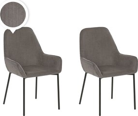 2 krēslu komplekts Beliani Loverna, zils / melns cena un informācija | Virtuves un ēdamistabas krēsli | 220.lv