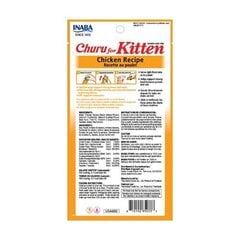 Inaba Churu Kitten Chicken ar vistu, 4x14 g cena un informācija | Gardumi kaķiem | 220.lv